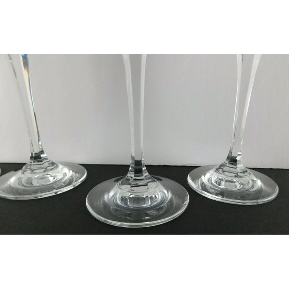 Mikasa Preview Gold Crystal Wine Goblets Set Of 4 Elegant Stemware Gold Trim - Picture 12 of 12